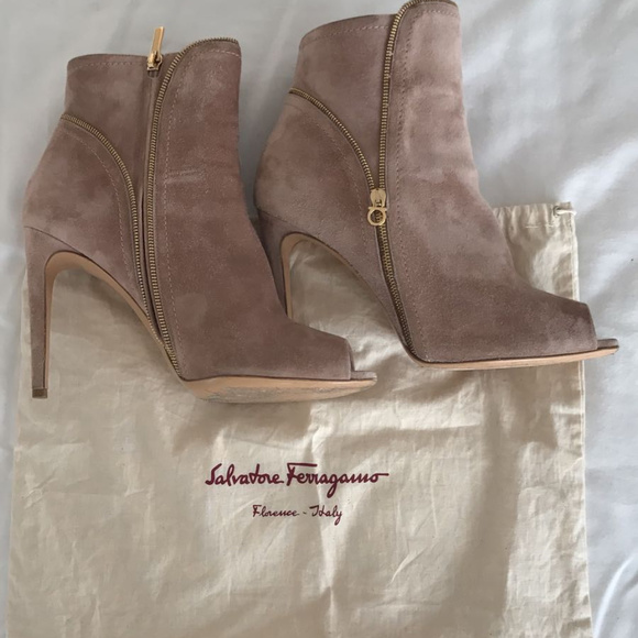 ferragamo suede boots